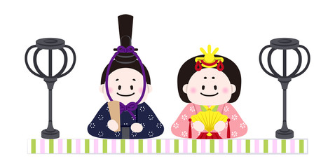 お雛様とお内裏様