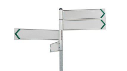 Obraz premium Four blank signs