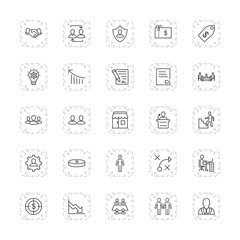 Obraz na płótnie Canvas 25 Icon Set Of business For Personal And Commercial Use...