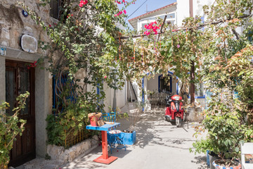Courtyard in the old part of the town