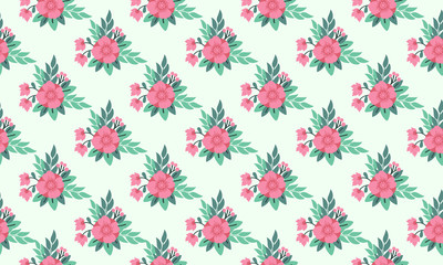 Unique valentine floral pattern Background, with beautiful leaf and floral design.