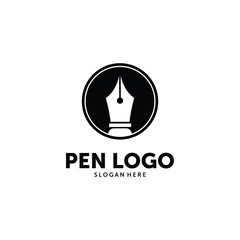 pen logo vector design inspiration