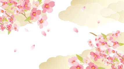 Obraz na płótnie Canvas 桜のイラスト