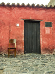 colonial town stone street colonia de sacramento uruguay