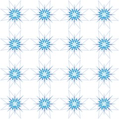 The vector seamless pattern. Cute snowflake pattern. Vector for wallpaper, child apron, fabric, textile pattern. Endless print. Background illustration vector.