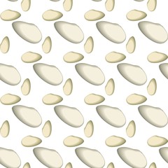 The vector seamless pattern. Cute rock pattern. Vector for wallpaper, child apron, fabric, textile pattern. Endless print. Background illustration vector.