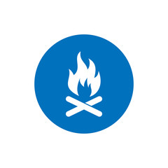 fire icon, campfire icon, danger icon