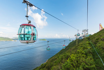 Cable car in Hong Kong