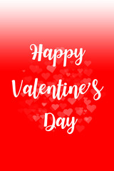 Happy Valentine's day background with icon heart.