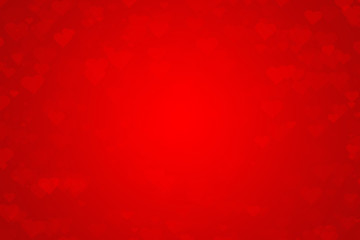 Red color heart background.