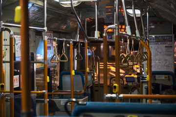 Inside of Japan Bus