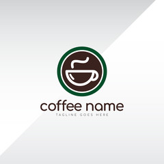 Coffee logo modern design template.