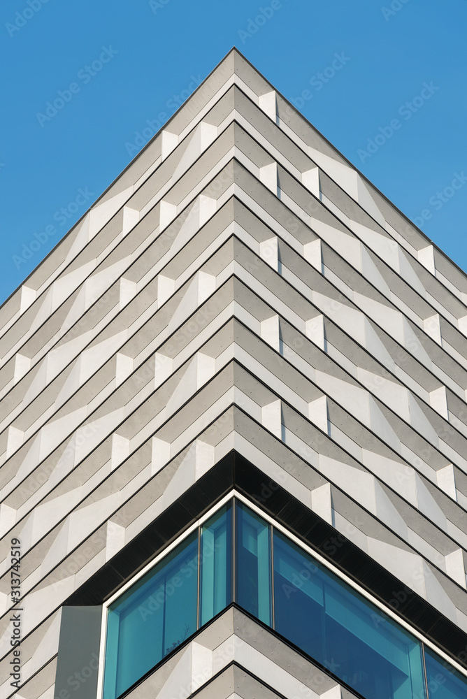 Aufkleber exterior of modern architecture. building abstract background