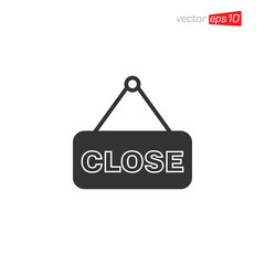 Close Sign Icon Design Vector