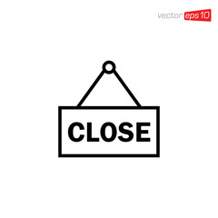 Close Sign Icon Design Vector