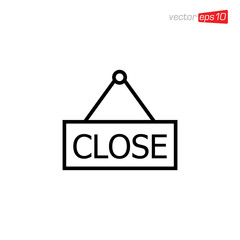Close Sign Icon Design Vector