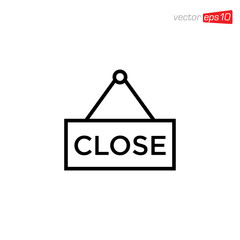 Close Sign Icon Design Vector