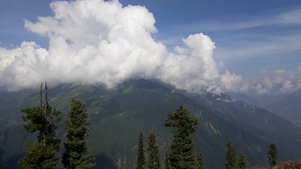 Clouds on a Himalaya Peak - Kashmir