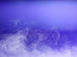 smoke white on blue background - 313748186