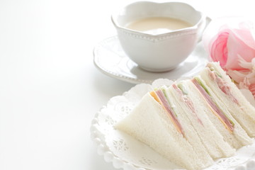 assorted ham and cheese sandwich