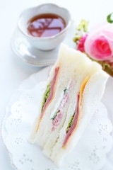 assorted ham and cheese sandwich