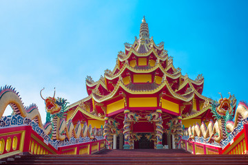 Fototapeta premium China buddhist temple in thailand