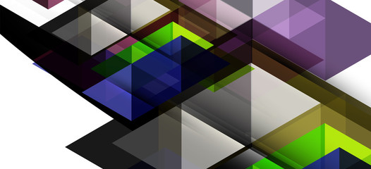 Fototapeta premium Abstract concept triangle graphic element. Technology background. Banner, poster template