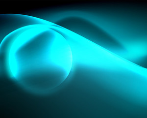 Shiny color bright neon abstract wave template. Abstract bright light. Neon light glowing effect. Space background. Abstract shape