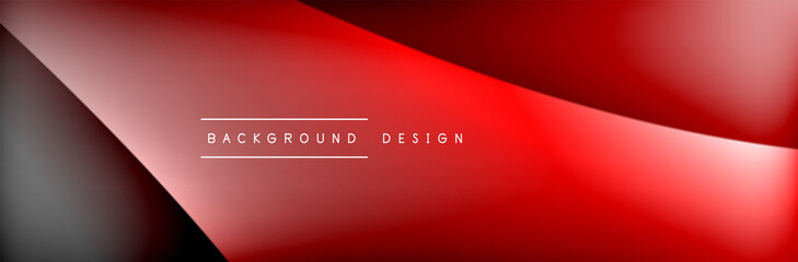 Obraz premium Flowing waves with 3d shadow effects and fluid gradients. Dynamic trendy abstract background. Vector Illustration