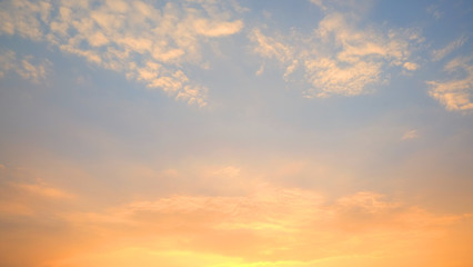 Naklejka na ściany i meble Colorful cloudy sky on the morning background.