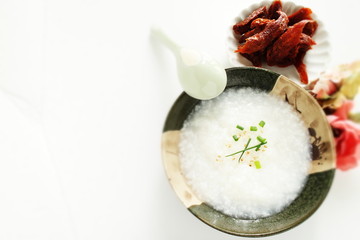 Chinese food, homemade rice porridge