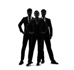 ビジネスグループ　シルエット