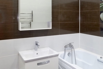 Modern bathroom in a residential building