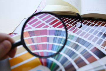 Color print of pantone statistics offset
