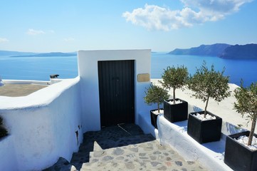 Fototapeta na wymiar santorini island in greece