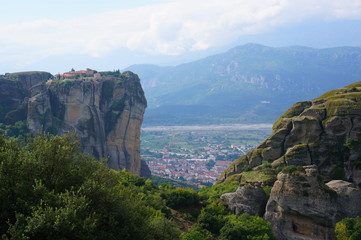 Fototapeta na wymiar The Meteora Monasteries in Greece
