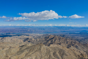 Sunny aerial beautiful landscpe of the Knob Hill Spring