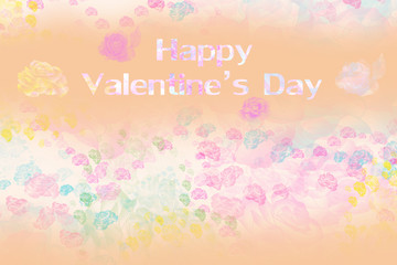 Valantine ,group of rose, in soft style for background