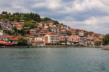 Fototapeta na wymiar Historical part town Ohrid, Republic of North Macedonia