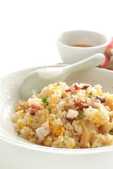 Thai cuisine, octopus and egg fried rice
