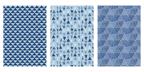 Japanese Half Square, Random Triangle, Tribal Triangle Abstract Vector Background Collection