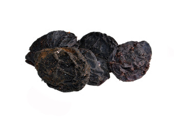 dried fruits isolated on white background