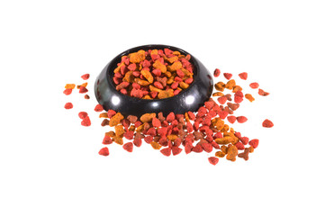 cat food isolated on white background