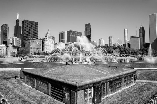 Fototapeta photos in the city of chicago