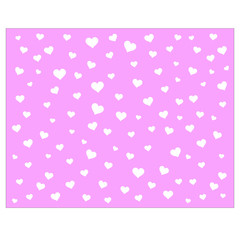 Heart-shaped background, white in a pinkscene