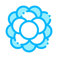 Chemical Microscope Bacterium Vector Sign Icon Thin Line. Medicine Micro Organism Bacterium Element Linear Pictogram. Chemical Microbe Type Infection Microorganism Contour Illustration