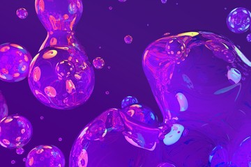 creative design background - gradient background of shiny vivid liquid or bubbles, nightclub concept illustration