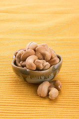nuts or cashew nuts on the background new.