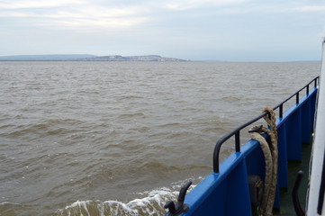 View from the boat on the road to Anadyr