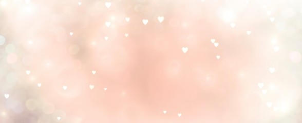 Abstract pastel background with hearts - concept Mother's Day, Valentine's Day, Birthday - spring colors